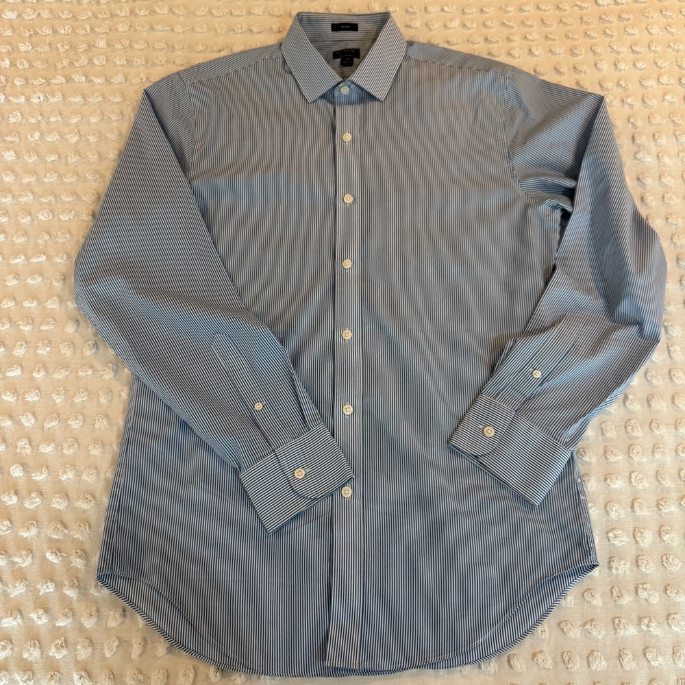 J. Crew Performance Dress Shirt (Striped)